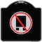 Signmission National Network Prohibited Heavy-Gauge Aluminum Architectural Sign, 18" x 18", BS-1818-23864 A-DES-BS-1818-23864 - alternate 1